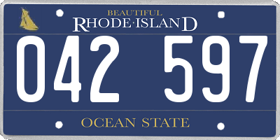 RI license plate 042597
