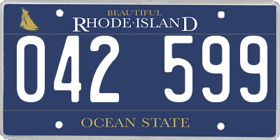 RI license plate 042599