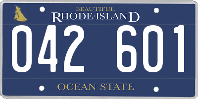RI license plate 042601