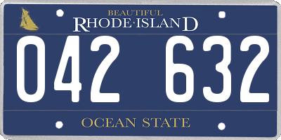 RI license plate 042632