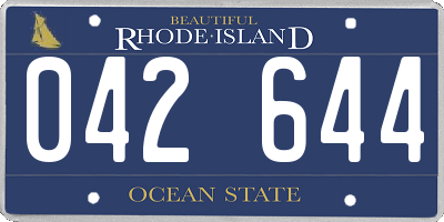 RI license plate 042644