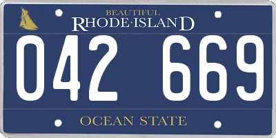 RI license plate 042669