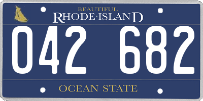 RI license plate 042682