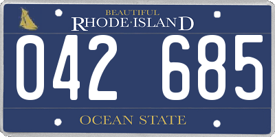 RI license plate 042685