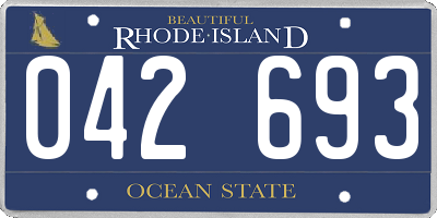 RI license plate 042693