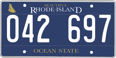 RI license plate 042697