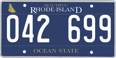RI license plate 042699