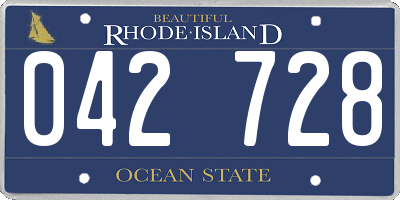 RI license plate 042728