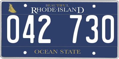 RI license plate 042730