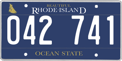 RI license plate 042741