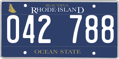 RI license plate 042788