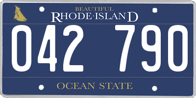 RI license plate 042790