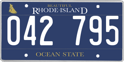 RI license plate 042795