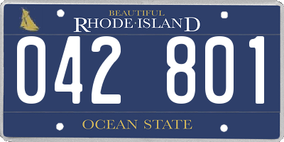 RI license plate 042801