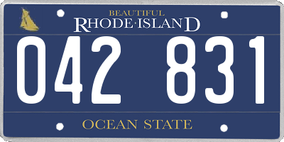 RI license plate 042831