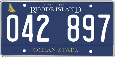 RI license plate 042897