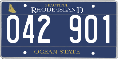 RI license plate 042901