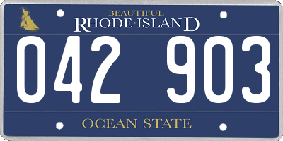 RI license plate 042903