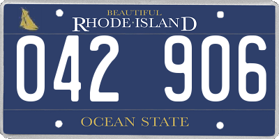 RI license plate 042906