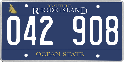 RI license plate 042908