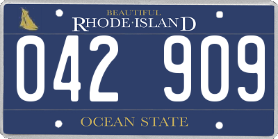 RI license plate 042909