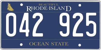 RI license plate 042925