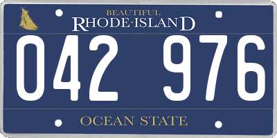 RI license plate 042976