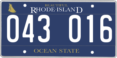 RI license plate 043016