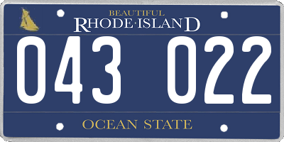 RI license plate 043022