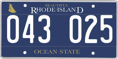 RI license plate 043025