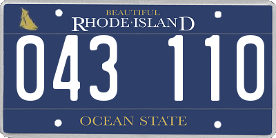 RI license plate 043110