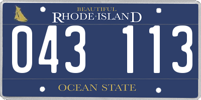 RI license plate 043113