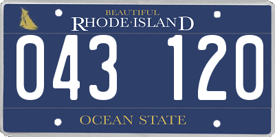 RI license plate 043120