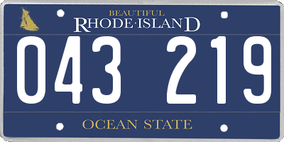 RI license plate 043219