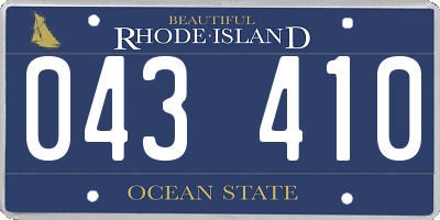 RI license plate 043410