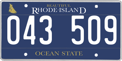 RI license plate 043509