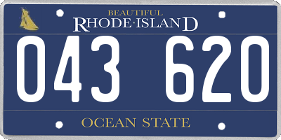 RI license plate 043620