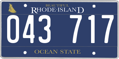 RI license plate 043717