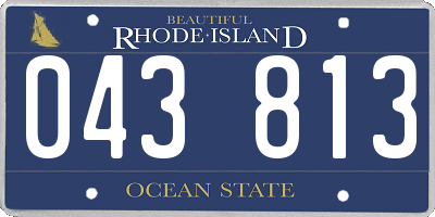 RI license plate 043813
