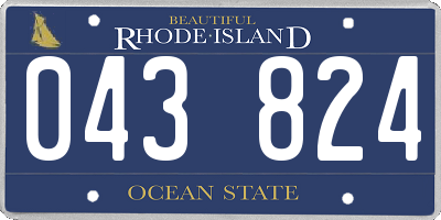 RI license plate 043824