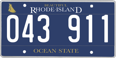 RI license plate 043911
