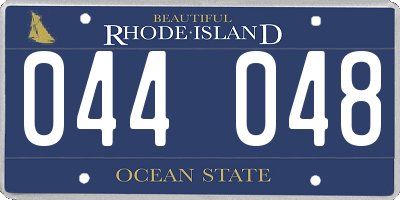 RI license plate 044048