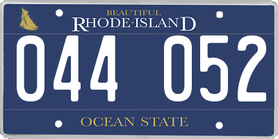 RI license plate 044052
