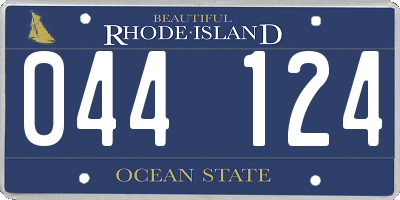 RI license plate 044124