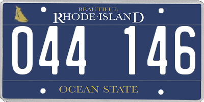 RI license plate 044146