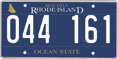RI license plate 044161