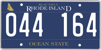 RI license plate 044164