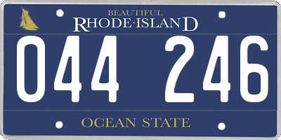 RI license plate 044246