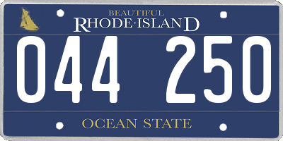 RI license plate 044250