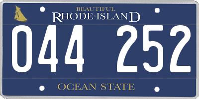 RI license plate 044252